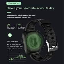 Smartwatch Bracelet Fitness Tracker Heart Rate Blood Pressure Pedometer Sleep Monitor