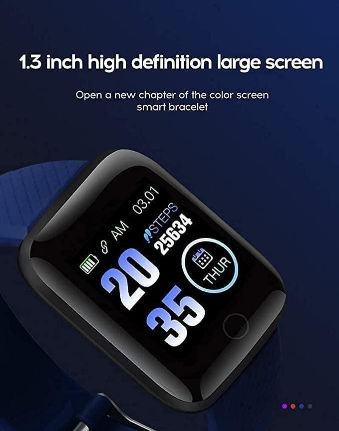 Smartwatch Bracelet Fitness Tracker Heart Rate Blood Pressure Pedometer Sleep Monitor